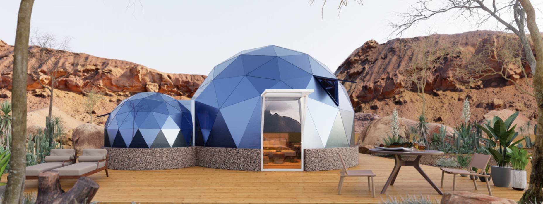 平罗县球形智能光伏玻璃星空房